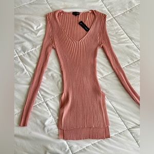 pink long sleeve shirt